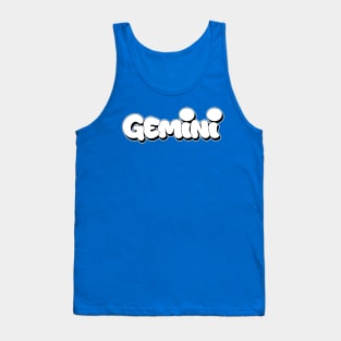 Gemini astrology graffiti letters writing Tank Top